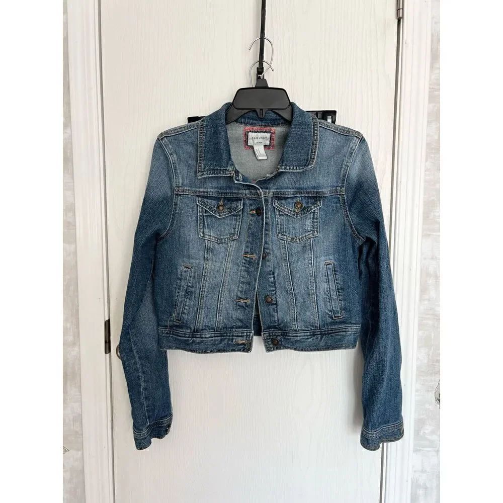 Forever 21 Denim Cropped Jacket